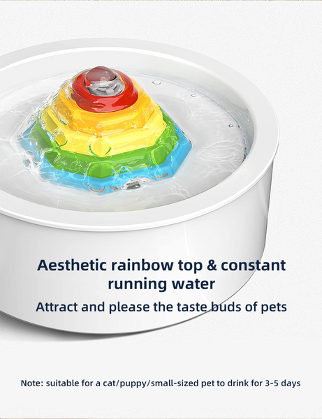 Ceramic Electric Pet Water Fountain Dog Cat Feeder Bowl Dispenser