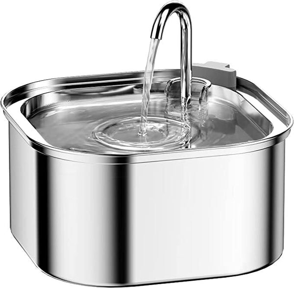 3.2L Automatic Electric Pet Water Fountain Dog Cat Stainless Steel Feeder Bowl Dispenser Dog Automatic Feeders