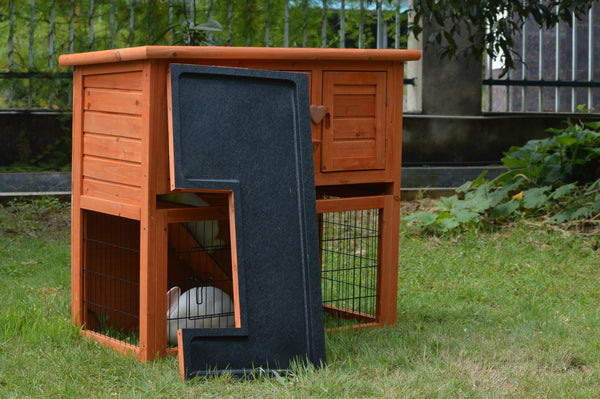Yes4pets Double Storey Rabbit Hutch Guinea Pig Cage , Ferret W Pull Out Tray