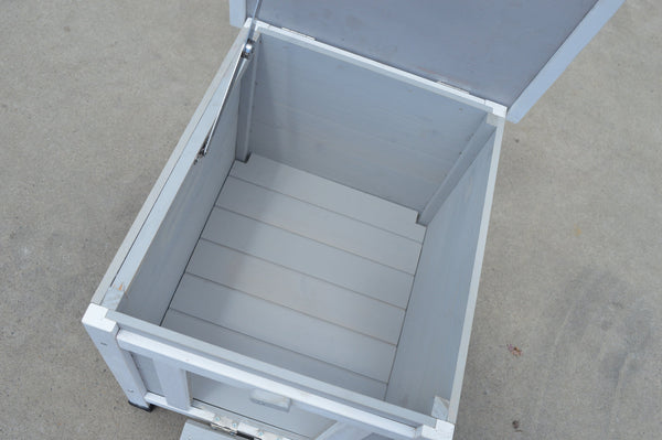 Yes4pets Grey Small Chicken Coop Rabbit Hutch Ferret Cage Guinea Pig Dog Cat Nesting Box Small Animal Cages & Hutches