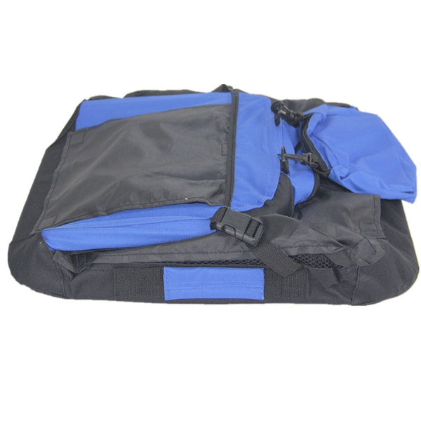 Yes4pets Small Foldable Pet Soft Dog Cat Puppy Rabbit Crate Bag With Curtain 50Cm X 35Cm Blue Small Animal Supplies