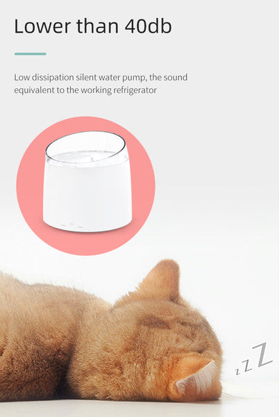 Yes4pets Electric Pet Dog Cat Water Fountain Automatic Self-Clean 1.5L