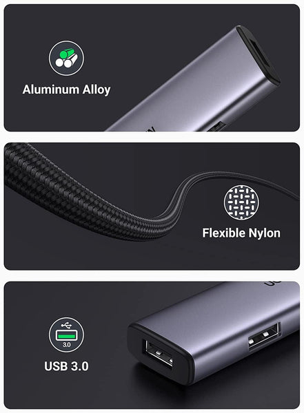 Ugreen 20805 Usb 3.0 4 Port Hub With Usb C Power Usb Cables Hubs & Adapters