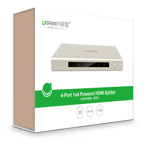 Ugreen Hdmi 1 X 4 Amplifier Splitter Zinc Alloy (40277) Splitters & Combiners