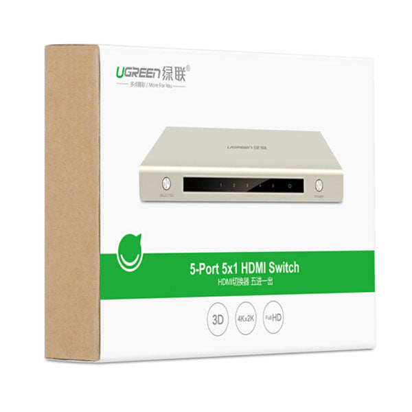 Ugreen Hdmi 5 X 1 Switch Zinc Alloy 40279 Splitters & Combiners