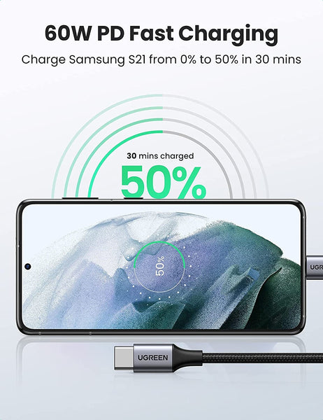 50150 Usb-C Male To 60W Pd Fast Charging Cable 1M