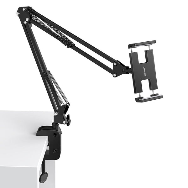 50394 Universal Holder With Folding Long Arm Black Mounts & Holders