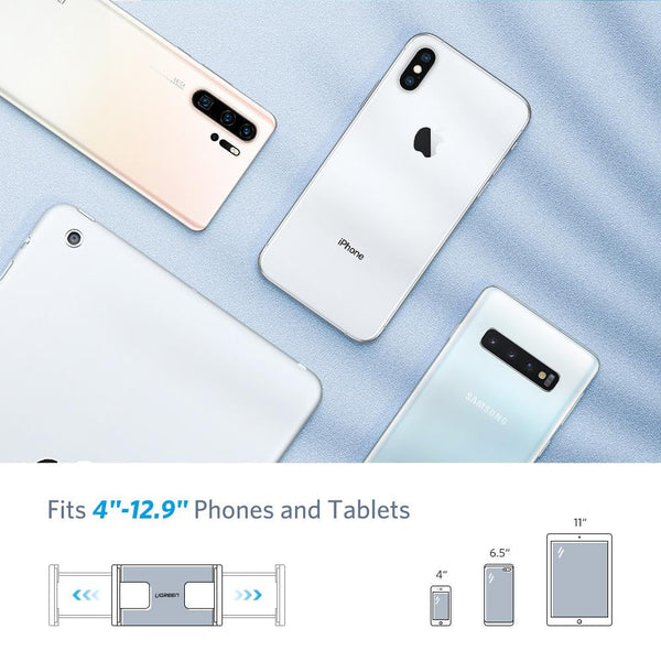 50394 Universal Holder With Folding Long Arm Black Mounts & Holders