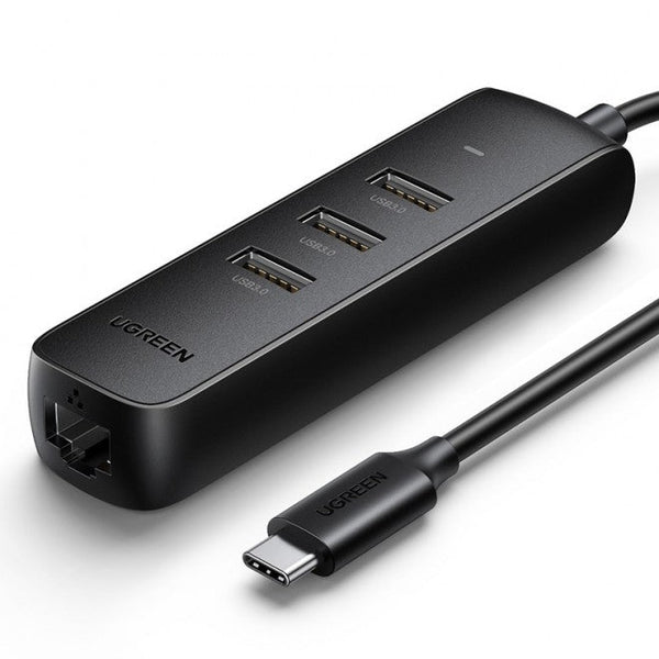 Ugreen 50627 Usb C To A 3 Port Hub With Rj45 Gigabit Ethernet Usb Cables Hubs & Adapters
