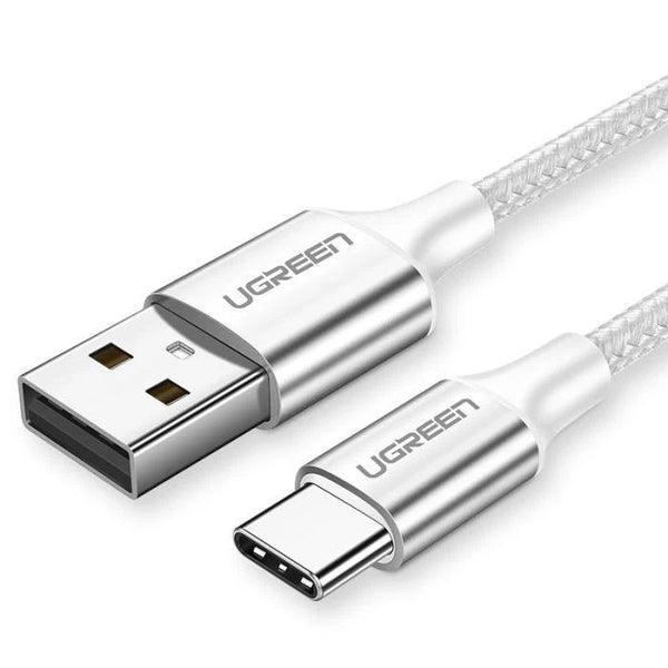 USB Cables Hubs & Adapters 60409 Usb A To Usb C Charging Cable 3M (Silver White)