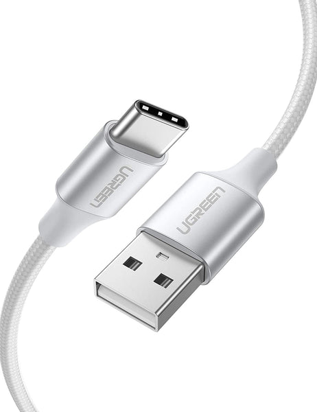 USB Cables Hubs & Adapters 60409 Usb A To Usb C Charging Cable 3M (Silver White)