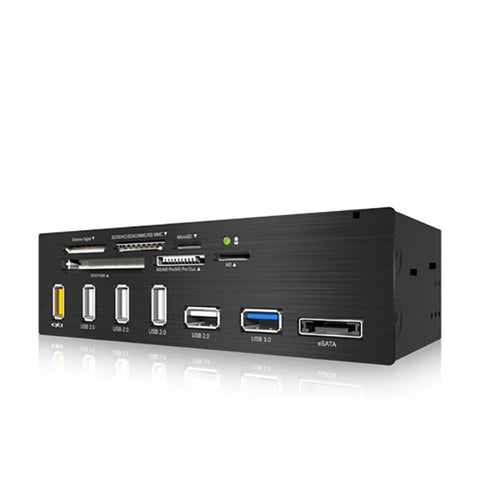 Icy Box Standard 5.25" Drive Bay Usb 3.0 Multi Card Reader With An Esata Port And Charging (Ib-867)