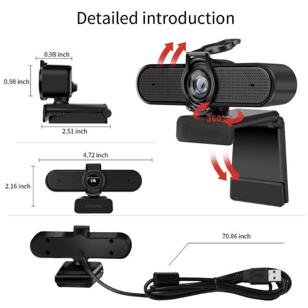 Web Camera C930 Full Hd 1440P Webcams