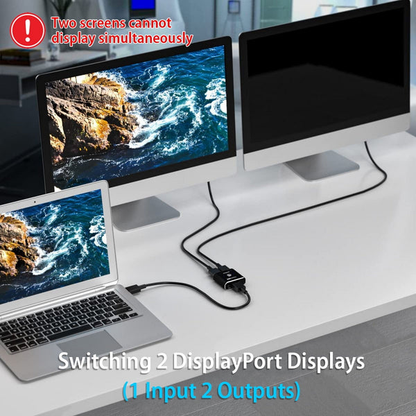 Simplecom Cm202 Bi-Directional Way Displayport Switch Selector Dp 1.4 8K