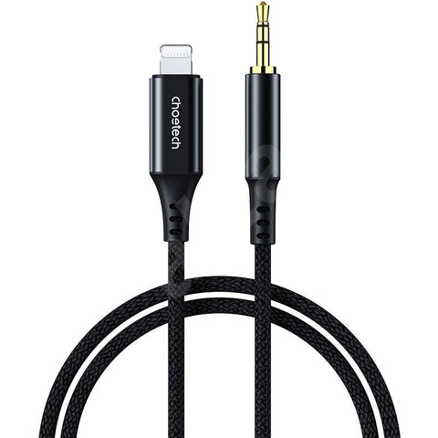 Choetech Aux007 8-Pin To 3.5Mm Male Audio Cable For Iphone1m Black