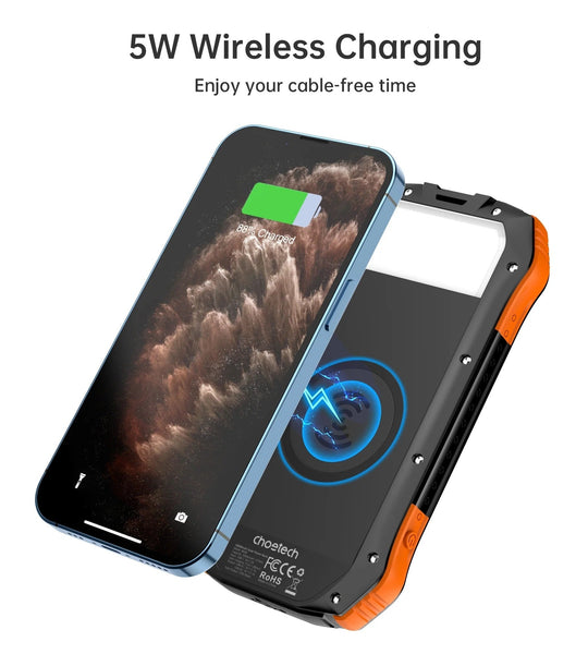 Batteries Choetech B657 20000Mah Solar Power Bank