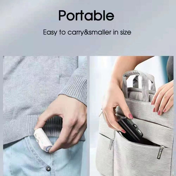 Choetech B660 Bk 3000Mah Mini Power Bank With Magnetic Connectors (Black) Batteries