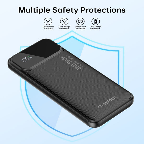 Choetech B728 10000Mah Power Bank Pd22.5W With Digital Display Chargers & Cradles