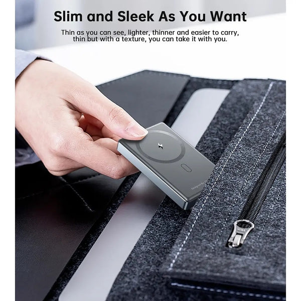 Choetech B739 Bk 20W Slim Usb 10000Mah Magnetic Power Bank Black Chargers & Cradles