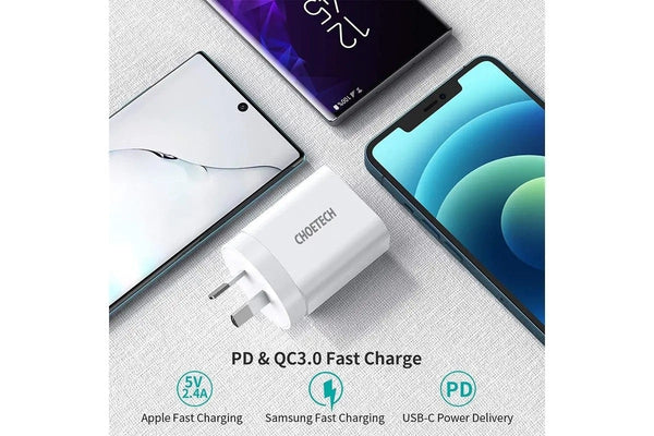 Choetech Q5004cl Pd20w Usb-C Iphone Fast Charger With Mfi Certified Cable