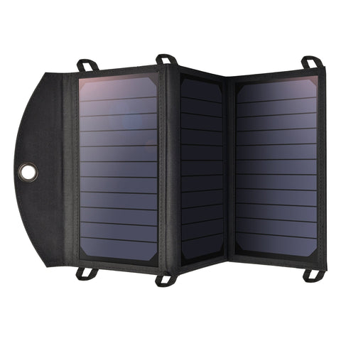 Choetech Sc001 19W Portable Solar Panel Charger Sunpower Panels Dual Usb For Camping/Rv/Outdoors