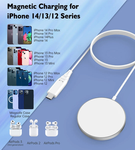 Choetech T518 F 15W Removable Wireless Magnetic Charger For Iphone12/13/14 Chargers & Cradles