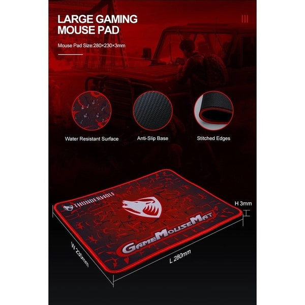 T T Wolf Tf400 4 Pcs Rainbow Keyboard/Mouse/Headphone/Mouse Pad Kit Set Keyboard & Mouse Bundles