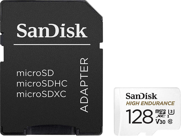 Sandisk High Endurance Microsdhc Card Sqqnr 128G Uhs I C10 U3 V30 100Mb/S R 40Mb/S W Sd Adaptor Sdsqqnr 128G Gn6ia Other Interface/Add On Cards