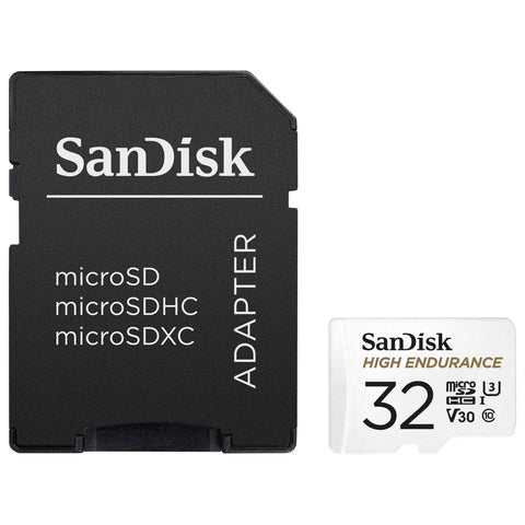 Sandisk High Endurance Microsdhc Card Sqqnr 32G Uhs-I C10 U3 V30 100Mb/S R 40Mb/S W Sd Adaptor Sdsqqnr-032G-Gn6ia
