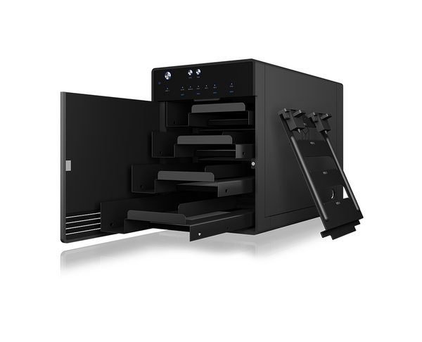 Icy Box Single Enclosure For 4X Hdd/Ssd With Usb 3.1 (Gen 2) Type C Interface And Fan Drive Enclosures & Docks