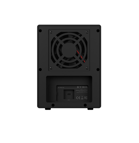 Icy Box Single Enclosure For 4X Hdd/Ssd With Usb 3.1 (Gen 2) Type C Interface And Fan Drive Enclosures & Docks