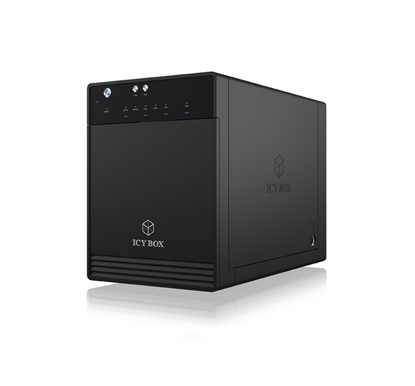 Icy Box Single Enclosure For 4X Hdd/Ssd With Usb 3.1 (Gen 2) Type C Interface And Fan Drive Enclosures & Docks
