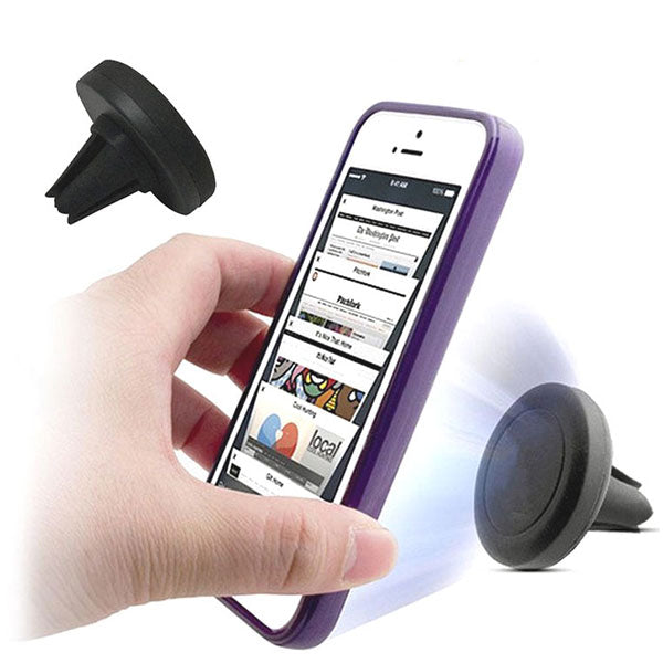 Magnetic Air Vent Mount Silver Chargers & Cradles