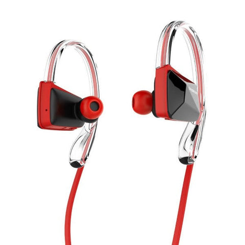 Simplecom Ns200 Bluetooth Neckband Sports Headphones With Nfc Red