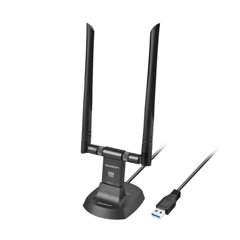Simplecom Nw811v2 Ax1800 Dual Band Wifi 6 Usb Adapter 802.11Ax With 2X 5Dbi High Gain Antennas