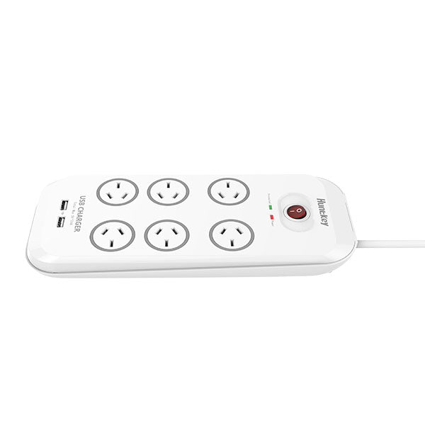 Huntkey 6 Outlet Surge Protector With 2 Usb Charging Outlets (Sac607) Power Strips & Surge Protectors