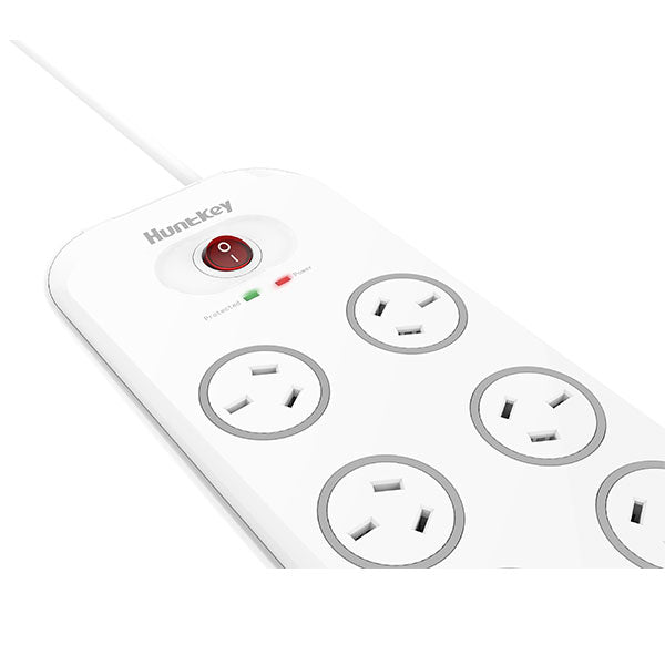 Huntkey 6 Outlet Surge Protector With 2 Usb Charging Outlets (Sac607) Power Strips & Surge Protectors