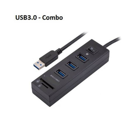 Usb3.0 Hub Port With Switch + Card Reader
