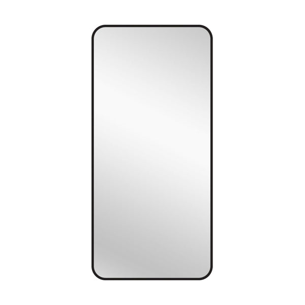 Black Metal Rectangle Mirror Medium 80Cm X 170Cm Mirrors