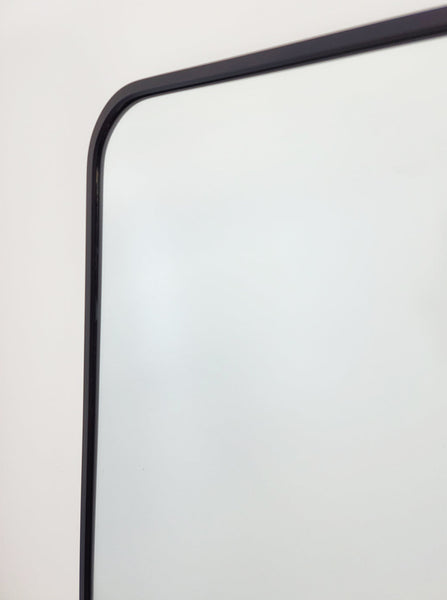 Black Metal Rectangle Mirror X Large 100Cm 200Cm Mirrors