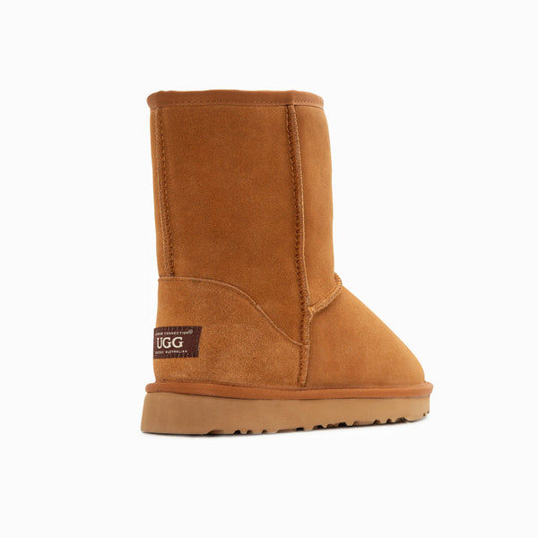 Ugg Boots Genuine Australian Sheepskin Unisex Short Classic Suede (Chestnut Eu36) Slippers
