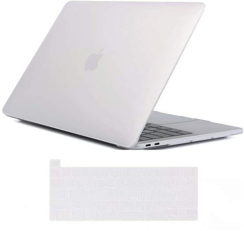 Macbook Pro 16 Inch 2020 Release A2141 Matte Shell Case Keyboard Cover Touch Bar Clear