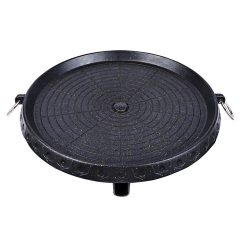 Korean Bbq Grill Pan Non-Stick Smokeless Stovetop Plate Indoor Outdoor