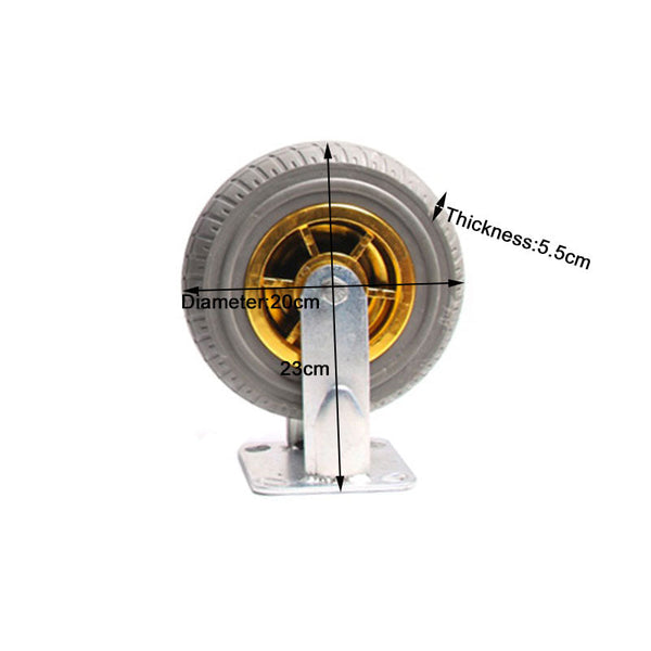 8" Heavy Duty Fixed Caster Wheel Wheels Castortrolley Holds 250Kg Other Building Materials