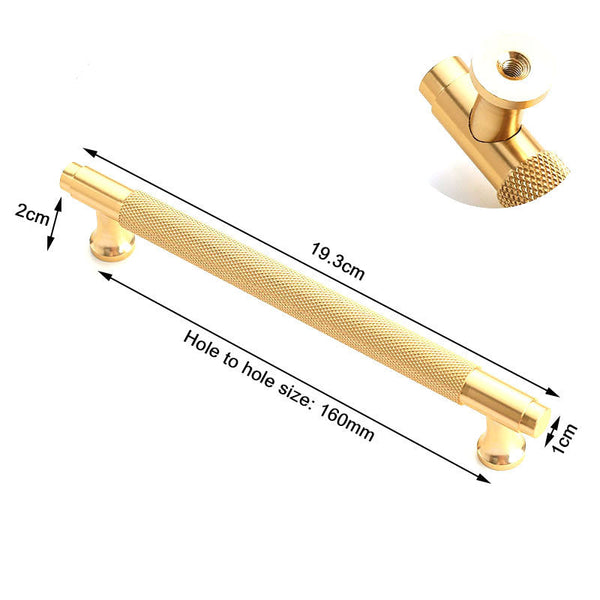 Gold Furniture Door Kitchen Cabinet Handle Handles Pull Pulls Cupboard 160Mm Cabinet Pulls
