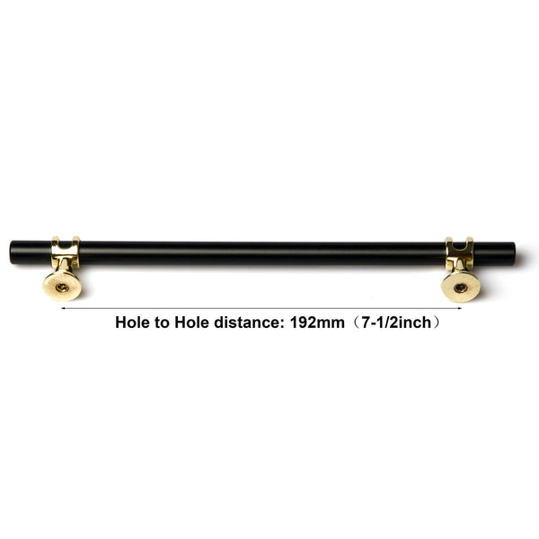 Luxury Design Kitchen Cabinet Handles Drawer Bar Pull Black 192Mm Cabinet Pulls