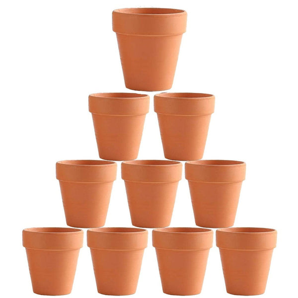 10X 5Cm Flower Pot Pots Clay Ceramic Plant Drain Hole Succulent Cactus Nursery Planter Baskets Pots Window Boxes