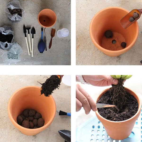 10X 5Cm Flower Pot Pots Clay Ceramic Plant Drain Hole Succulent Cactus Nursery Planter Baskets Pots Window Boxes