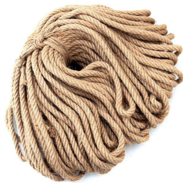 50M Sisal 10Mm Rope Natural Twine Cord Thick Jute Hemp Manila Crafting Home Decor Crafting Tools