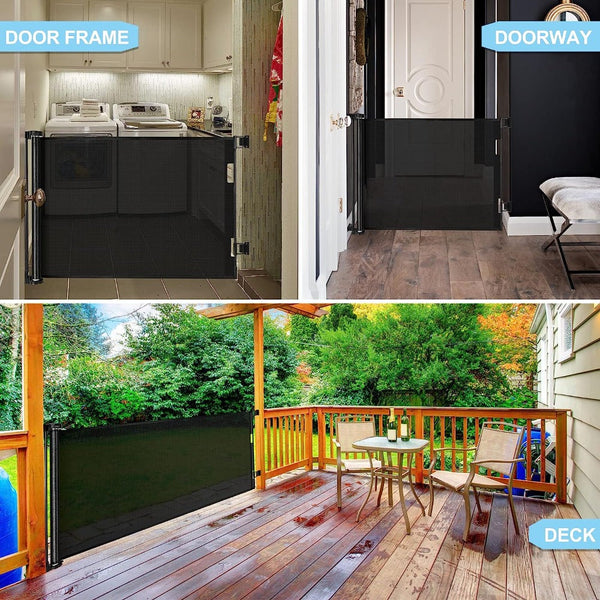 Retractable 3M Doorways Hallways Stairs Little One Gate Dog Pet Indoor Outdoor Safety Gates Other Baby Proofing